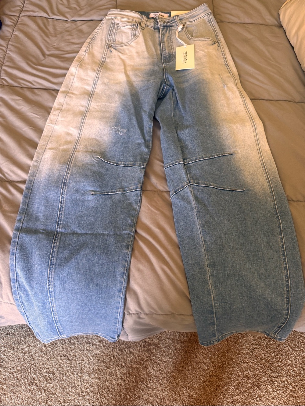 Zenana Barrel Jeans - Picture 2 of 6